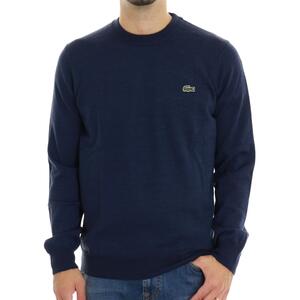 MAGLIA GIROCOLLO LACOSTE BLU